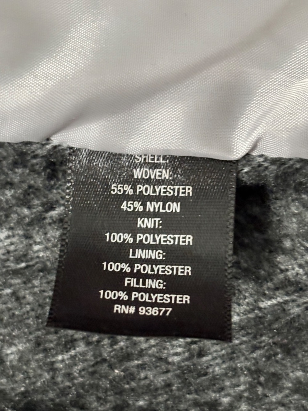 NWT Womens Xersion Pearlized Gray Athleisure Puffer Vest Lightweight Jacket XL - Picture 10 of 13